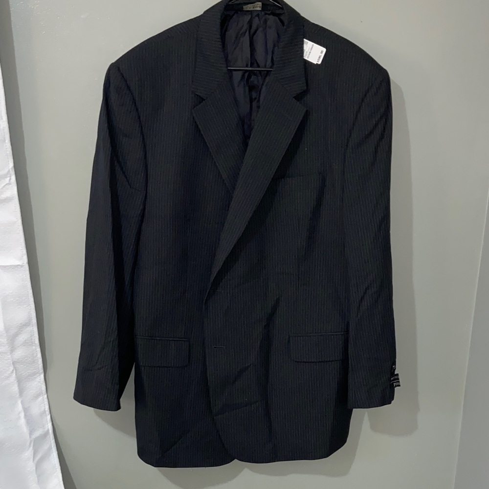 Jos A Bank 52 R regular blazer pin strip new with tags men’s